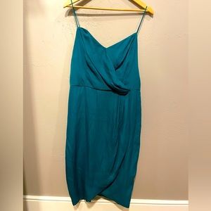 Emerald Green Silk BR Slip Dress Sz 12